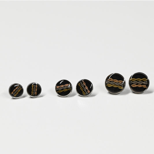 Boucle 80, la torsade 3 couleurs