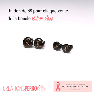 Boucle 46 Ruban Rose